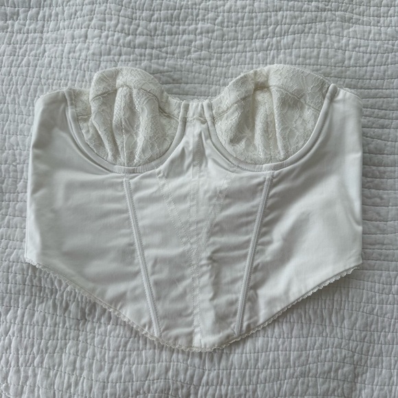 REVOLVE White Lace Bustier Top - Picture 1 of 3